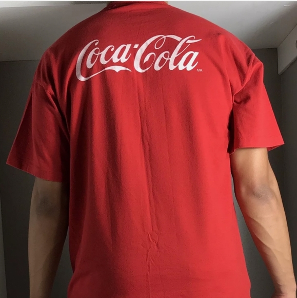 Vintage 90s coca-Cola summer olympics Soccer Bootleg Shirt Size XL - Picture 4 of 11